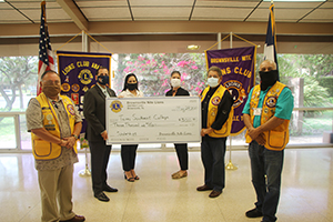 Brownsville Nite Lions donated $3,000 for student Scholarships during a recent meeeting of the TSC Board of Trustees.